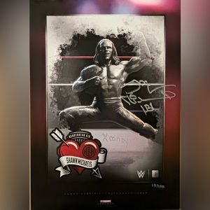 Rare Shawn Michaels HBK Candy Poster edition 13/100. Comes with Candy.com NCard